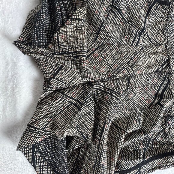 Anthropologie Hei Hei Womens Sleeveless Nova Romper Small Black/Tan Pockets NWOT - Picture 6 of 10